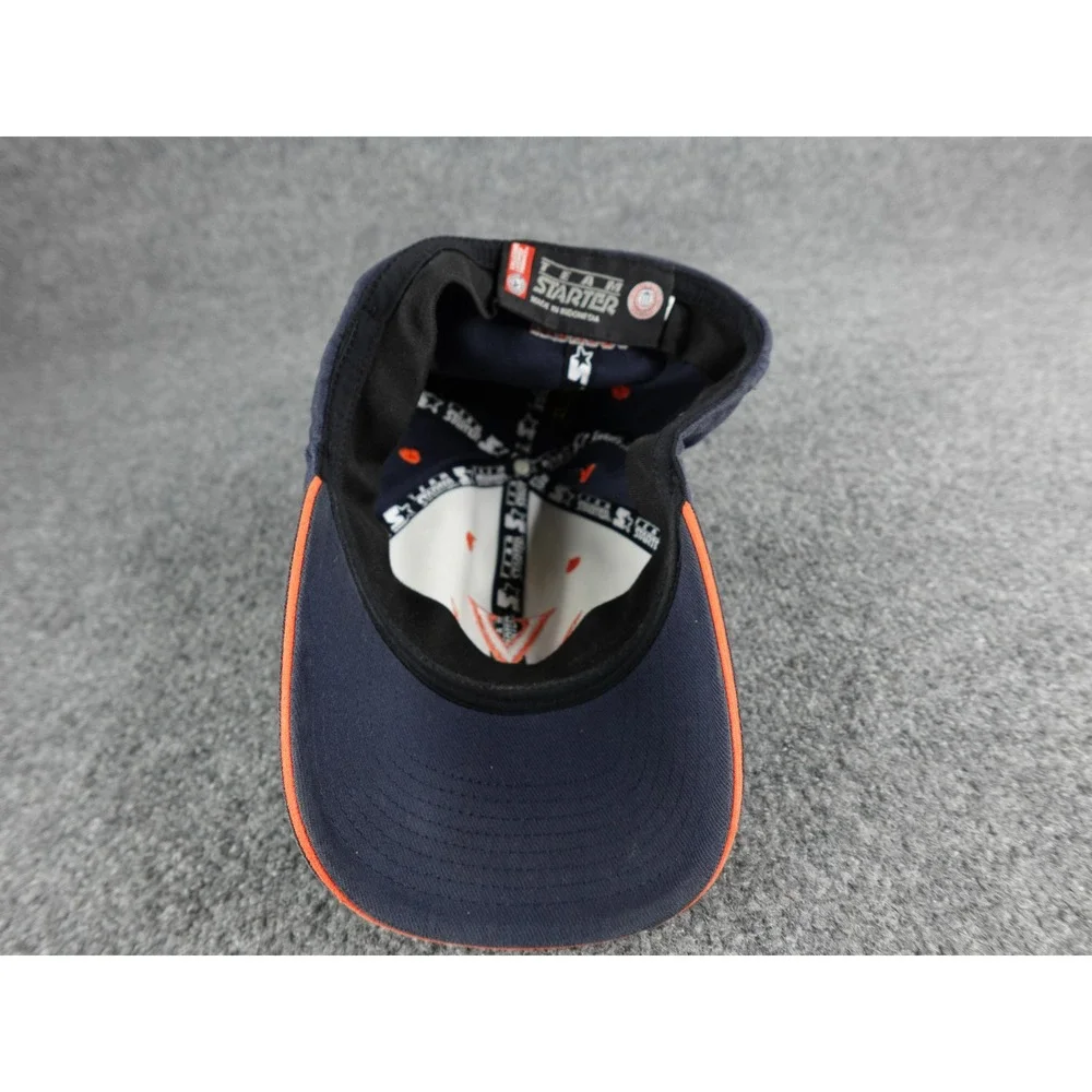 Starter University of‎ Virginia Cavaliers Navy Orange V Sabers Baseball Cap Hat